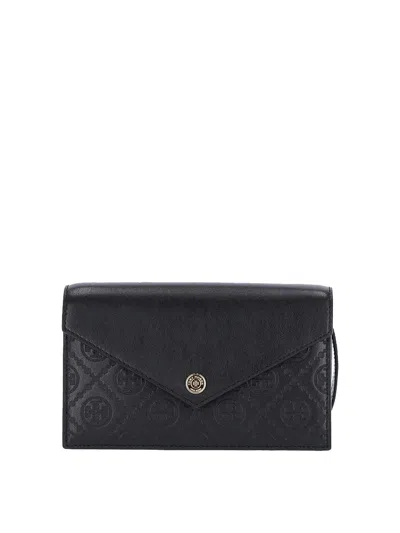 Tory Burch Wallet With Chain In Black
