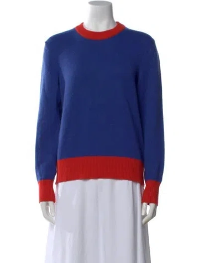 Pre-owned Tory Burch Cashmere Colorblock Pattern Sweater In Multi