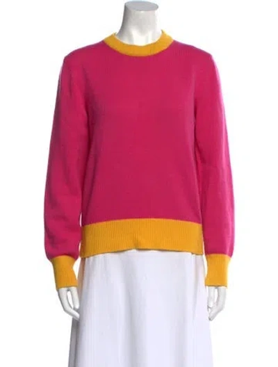 Pre-owned Tory Burch Cashmere Crew Neck Sweater In Multi