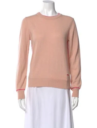Pre-owned Tory Burch Cashmere Crew Neck Sweater W/ Tags In Pink