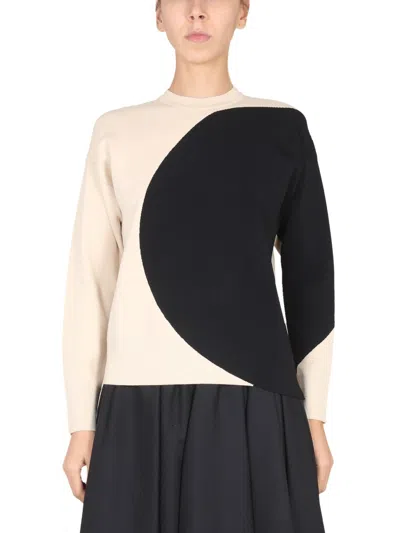 Tory Burch Cashmere Crewneck Sweater In Multi