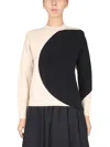 Tory Burch Color Block Sweater In Multicolour