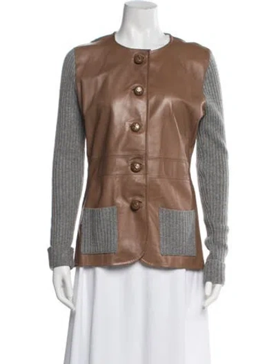 Pre-owned Tory Burch Cashmere Jacket In Multi