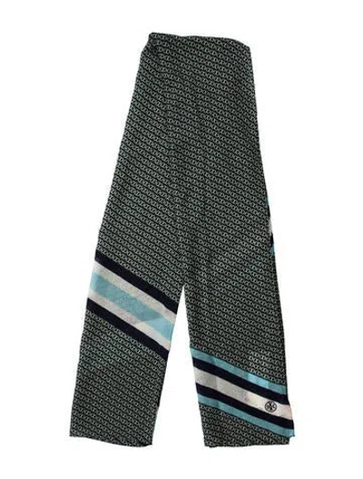 Pre-owned Tory Burch Cashmere Printed Scarf In Multi