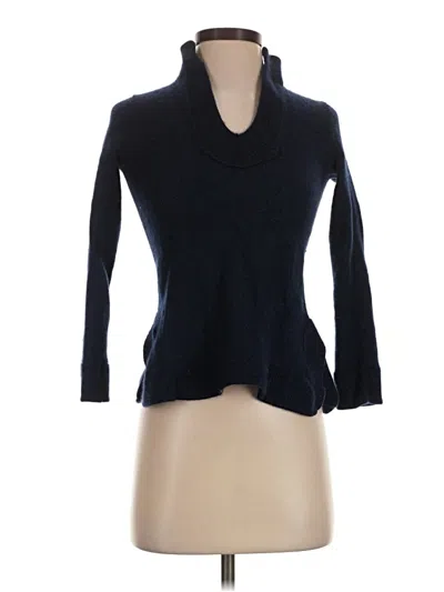 Pre-owned Tory Burch Cashmere Pullover Sweater In Blue