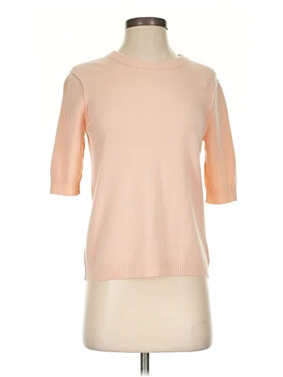 Pre-owned Tory Burch Cashmere Pullover Sweater In Pink