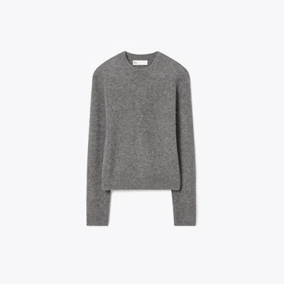 Tory Burch Cashmere Silk Sweater In Gray