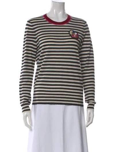 Pre-owned Tory Burch Cashmere Striped Sweater In Multi