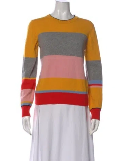 Pre-owned Tory Burch Cashmere Striped Sweater In Multi