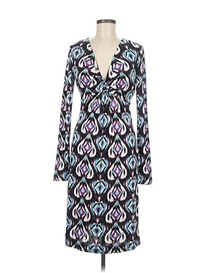 Pre-owned Tory Burch Casual Dress In Blue