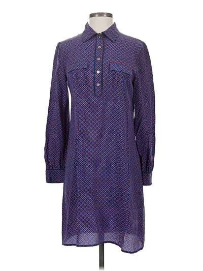 Pre-owned Tory Burch Casual Dress In Blue
