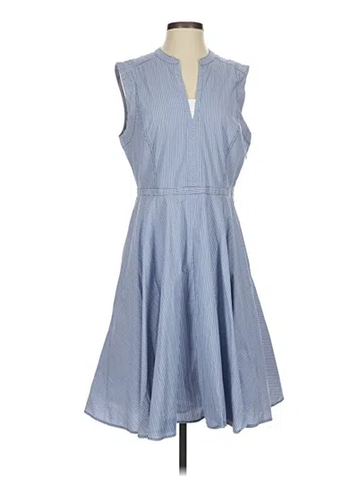 Pre-owned Tory Burch Casual Dress In Blue