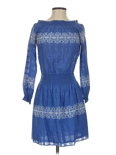 Pre-owned Tory Burch Casual Dress In Blue