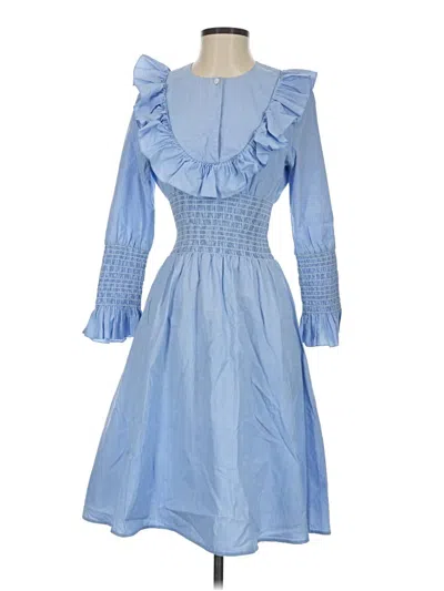Pre-owned Tory Burch Casual Dress In Blue