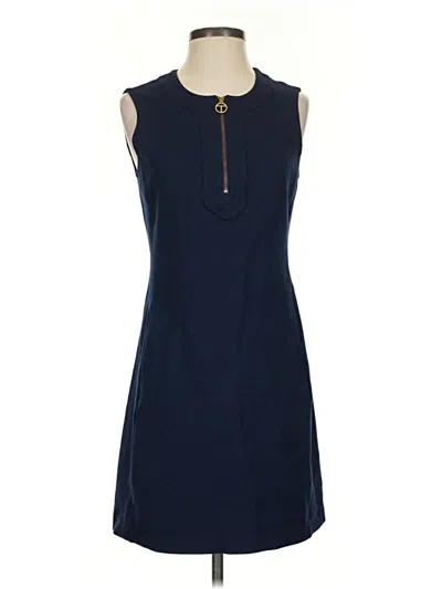 Pre-owned Tory Burch Casual Dress In Blue