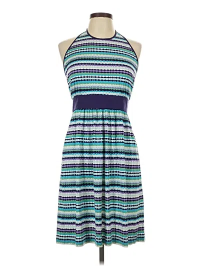 Pre-owned Tory Burch Casual Dress In Blue