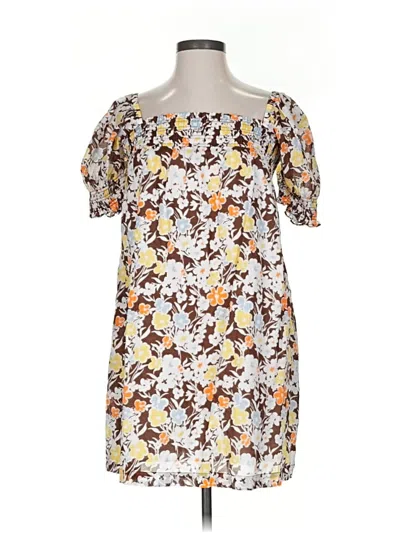 Pre-owned Tory Burch Casual Dress In Brown