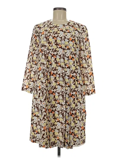 Pre-owned Tory Burch Casual Dress In Brown