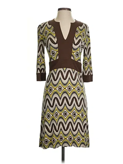 Pre-owned Tory Burch Casual Dress In Brown