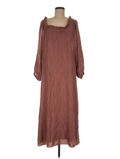 Pre-owned Tory Burch Casual Dress In Brown