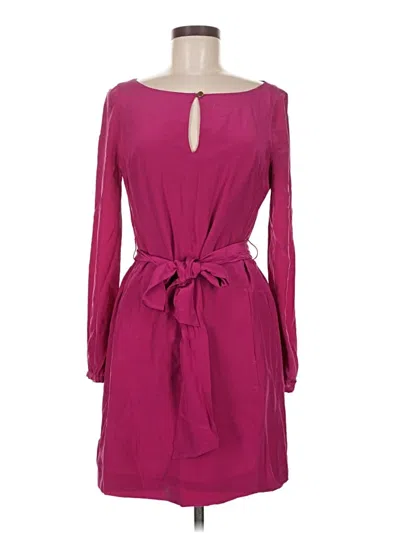 Pre-owned Tory Burch Casual Dress In Burgundy