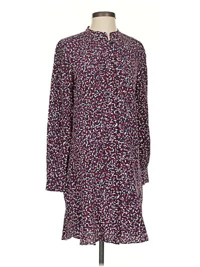 Pre-owned Tory Burch Casual Dress In Burgundy