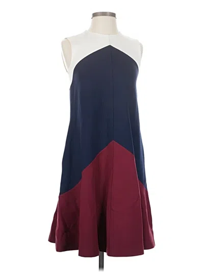 Pre-owned Tory Burch Casual Dress In Burgundy