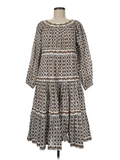 Pre-owned Tory Burch Casual Dress In Gray