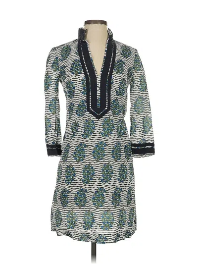 Pre-owned Tory Burch Casual Dress In Green