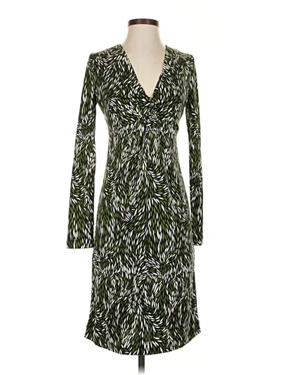 Pre-owned Tory Burch Casual Dress In Green