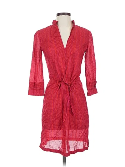 Pre-owned Tory Burch Casual Dress In Red