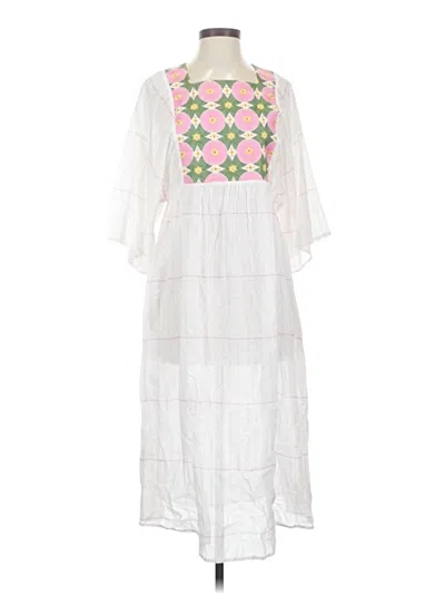 Pre-owned Tory Burch Casual Dress In White