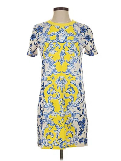 Pre-owned Tory Burch Casual Dress In Yellow