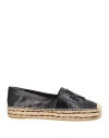 Tory Burch Multi Strap Platform Espadrilles With Cut-out Design In Black