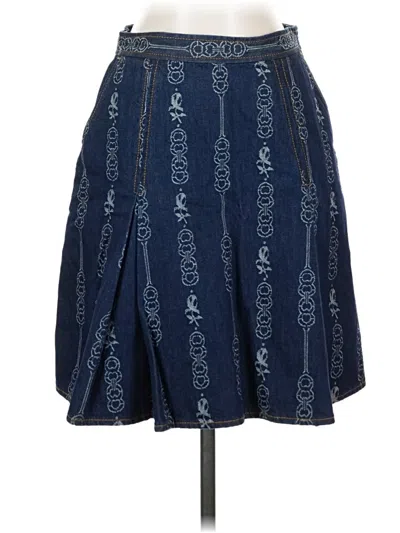 Pre-owned Tory Burch Casual Skirt In Blue