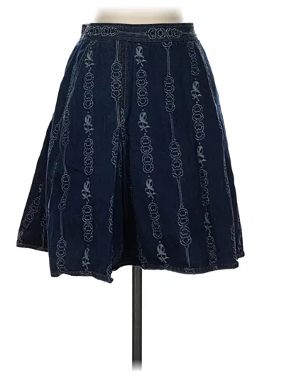 Pre-owned Tory Burch Casual Skirt In Blue