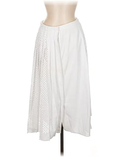 Pre-owned Tory Burch Casual Skirt In White