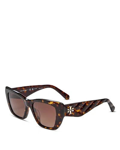 Tory Burch Cat Eye Sunglasses, 52mm In Dark Tortoise