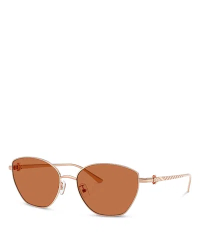 Tory Burch Cat Eye Sunglasses, 57mm In Gold