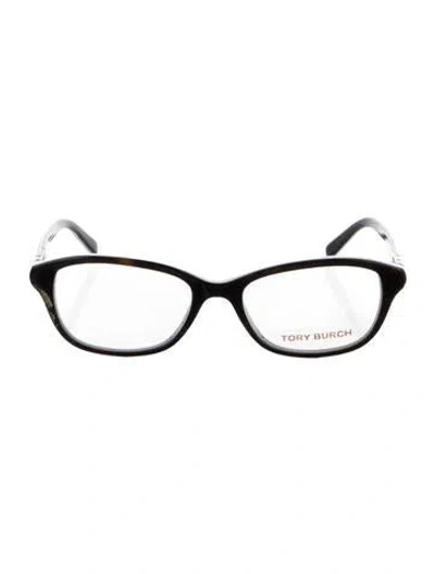 Pre-owned Tory Burch Cat-eye Eyeglasses In Brown
