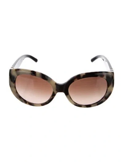 Pre-owned Tory Burch Cat-eye Gradient Sunglasses In Brown