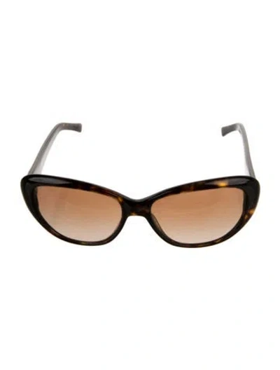Pre-owned Tory Burch Cat-eye Gradient Sunglasses In Brown