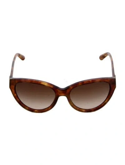 Pre-owned Tory Burch Cat-eye Gradient Sunglasses In Brown