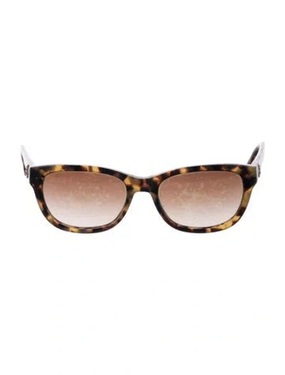 Pre-owned Tory Burch Cat-eye Gradient Sunglasses In Brown