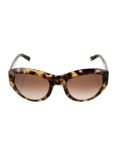 Pre-owned Tory Burch Cat-eye Gradient Sunglasses In Brown