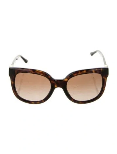 Pre-owned Tory Burch Cat-eye Gradient Sunglasses In Brown