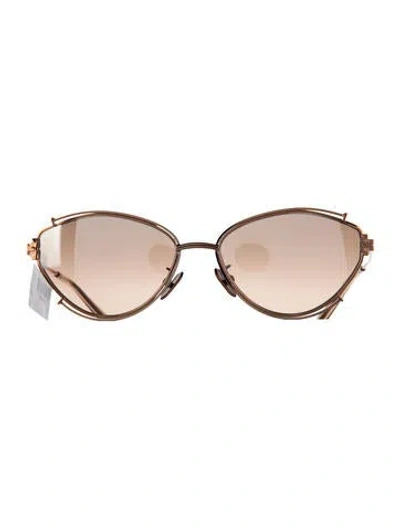 Pre-owned Tory Burch Cat-eye Gradient Sunglasses In Brown