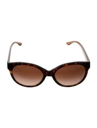 Pre-owned Tory Burch Cat-eye Gradient Sunglasses In Brown