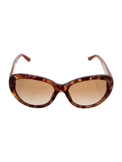 Pre-owned Tory Burch Cat-eye Gradient Sunglasses In Brown