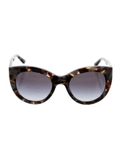 Pre-owned Tory Burch Cat-eye Gradient Sunglasses In Brown